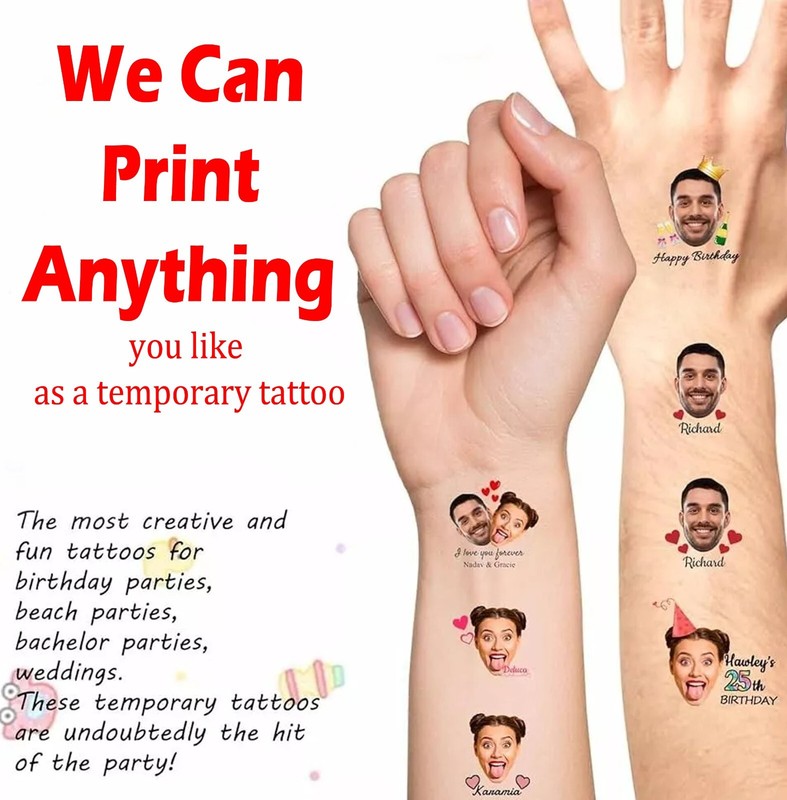 Personalized Temporary Fake Tattoo DIY Customize Tattoo Custom Make Tattoo Stick