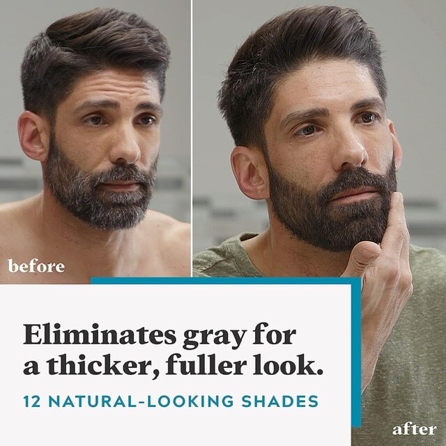 Just For Men Mustache & Beard, Beard Coloring for Gray Hair Light Red Brown M-27 gallery