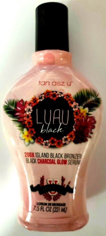 LUAU BLACK Tanning Lotion 200X Island Black Bronzer. 7.5oz Indoor & Outdoor Tan