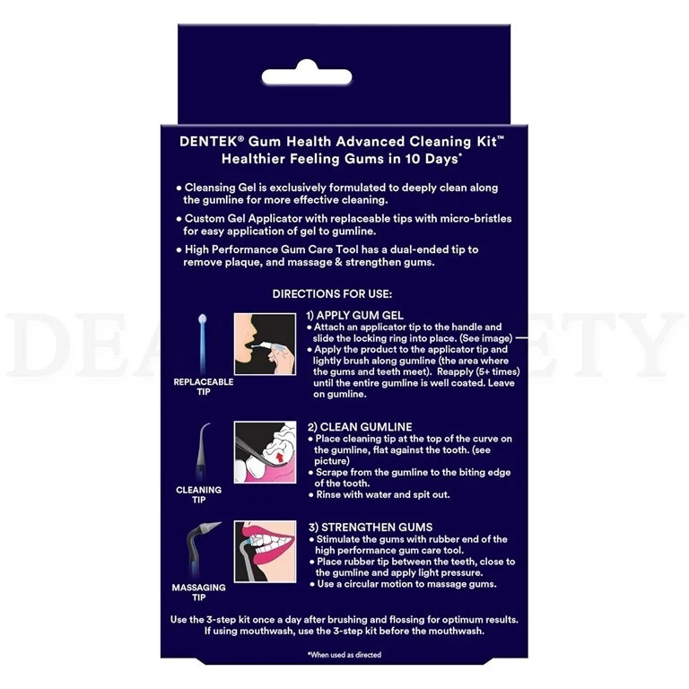 DenTek Gum Health Advanced Cleaning Oral Care Kit Lot of 2 EXP 08/2026 gallery