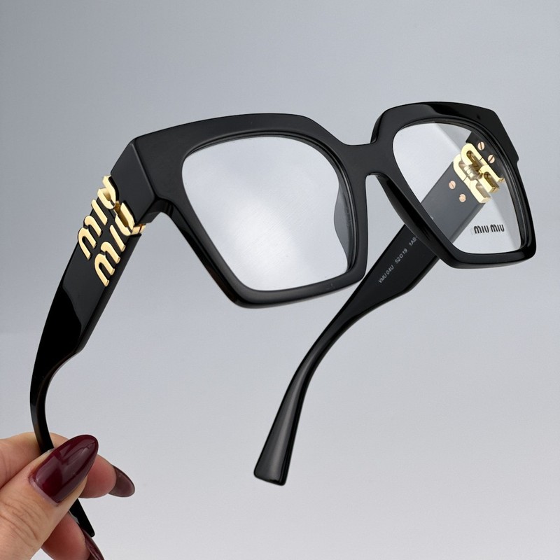 Miu Miu Women Eyeglasses Black Demo Square MU04UV 1AB1O1 NEW AUTHENTIC gallery