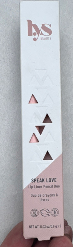LYS Beauty Speak Love Lip Liner Duo Devoted Romantic Matte 0.03oz x2