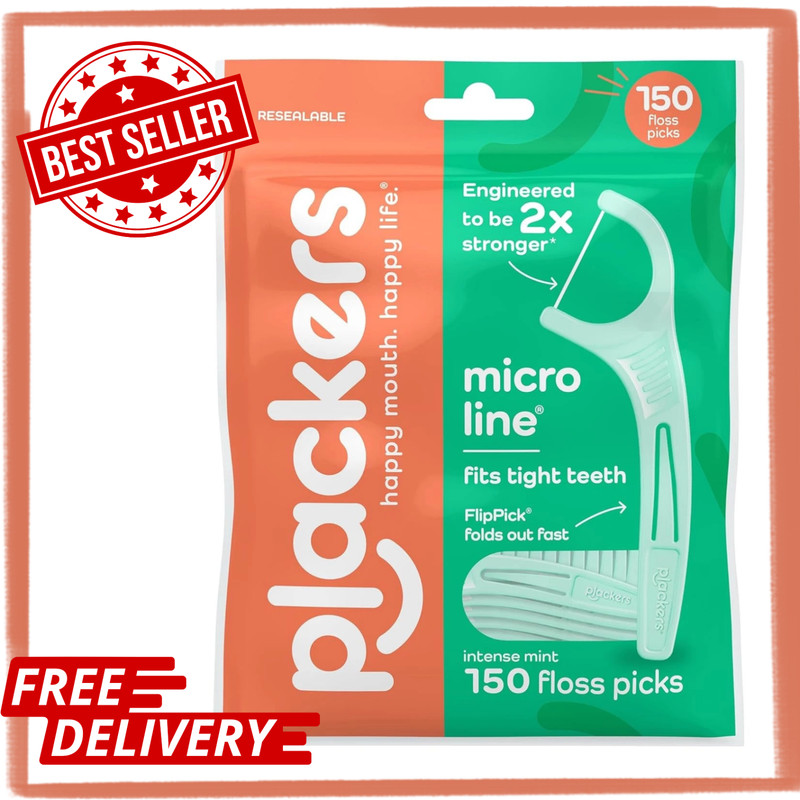 150 CT Plackers Micro Mint Dental Floss Tooth Picks Plastic Oral Teeth Flossers