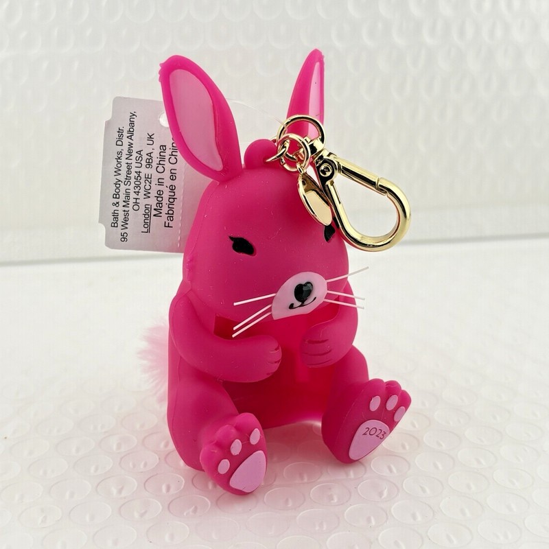 Bath & Body Works Lunar New Year 2023 Pink Bunny Pocketbac Hand Sanitizer Holder gallery
