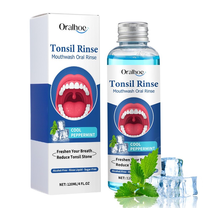 Natural Tonsil Stone Remover Rinse Mouthwash & Bad Breath Treatment 120ml
