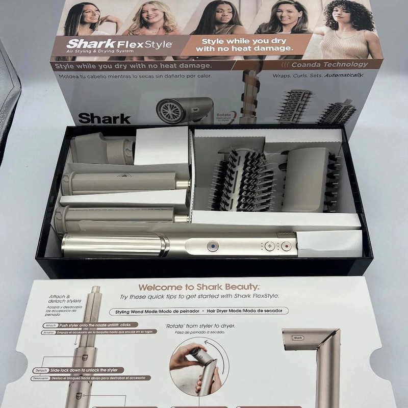 Shark Flex Style1300W Air Styling & Drying US System – Stone (HD430) STOCK