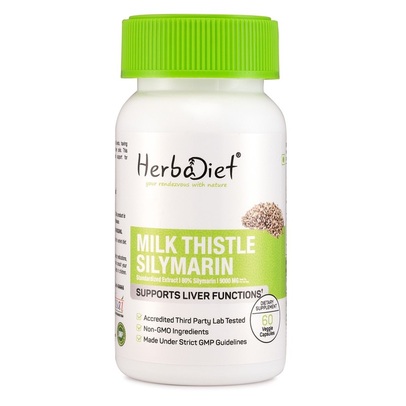 Milk Thistle Extract Silymarin 80% Veg Capsules 400mg Liver Health Detox Cleanse