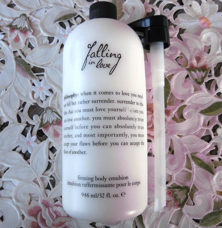 PHILOSOPHY~FALLING IN LOVE~ FIRMING BODY EMULSION w/ Pump~32 fl. oz – HUGE *NEW*