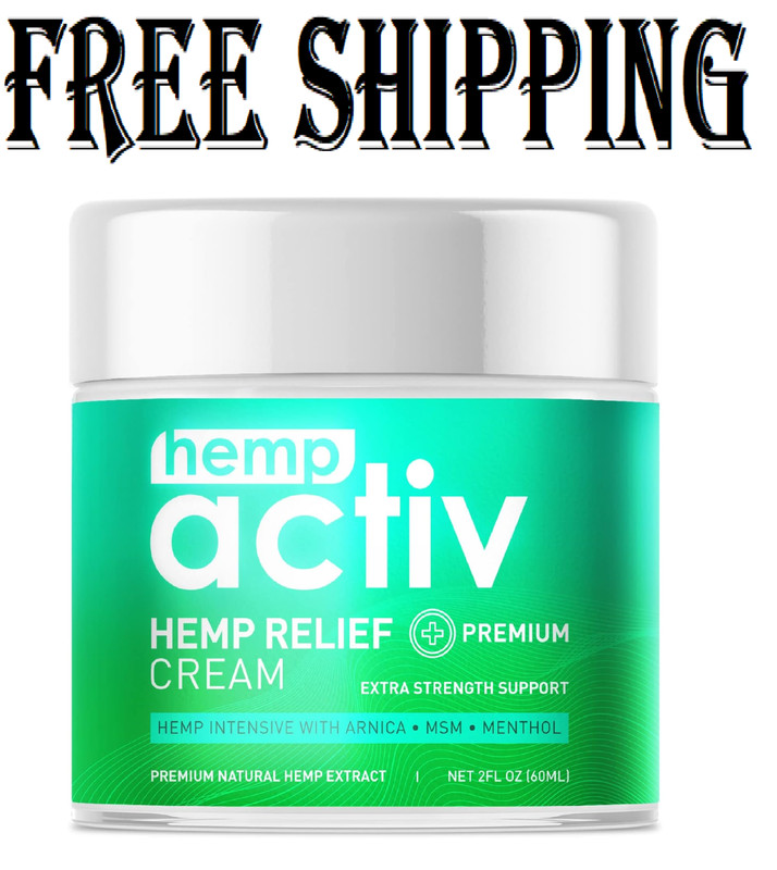 Joint & Muscle Relief Cream, Infused with Hemp,Menthol-Soothe Discomfort in Back
