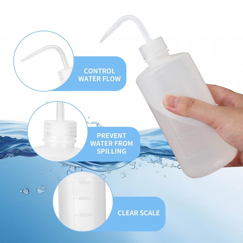 8 Pcs 500ml Squeeze Bottles for Tattoo, Soap Cleaning, Watering & Washing gallery