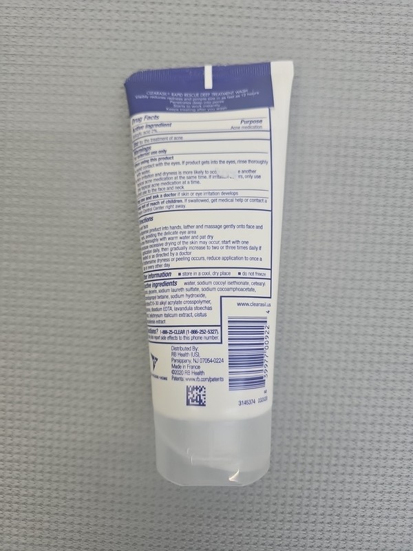 Clearasil Rapid Rescue Deep Treatment Acne Face Wash, Maximum Strength gallery