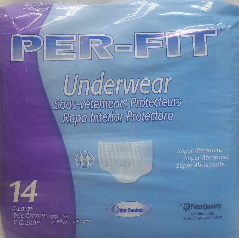 PerFit Underwear XLarge 58inch 68inch 14Count 2Pack gallery