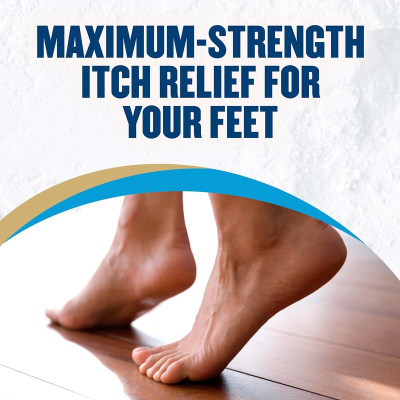 Talc-Free Foot Powder 10 oz - Maximum Strength Odor Control & Itch Relief (2 Pac gallery