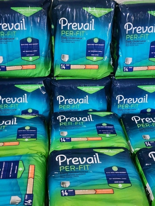 Big Lot! 168ct Prevail Per-Fit Adult Daily Pull Up Diapers XL Maximum Absorbency gallery