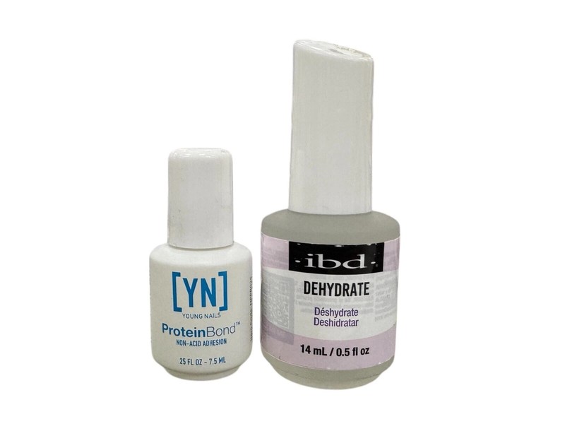 Young Nails Protein Bond Nail Primer 0.25oz + Ibd Dehydrate 0.5 OZ