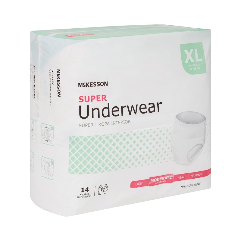 McKesson Moderate Absorbency Adult Disposable Pull On Underwear Diapers XL 14 Ct gallery