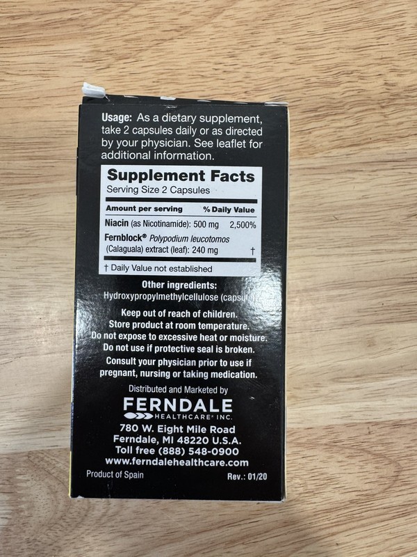 Heliocare Advanced Nicotinamide B3 Supplement 120 Vegan Capsules EXPIRES 07/2026 gallery