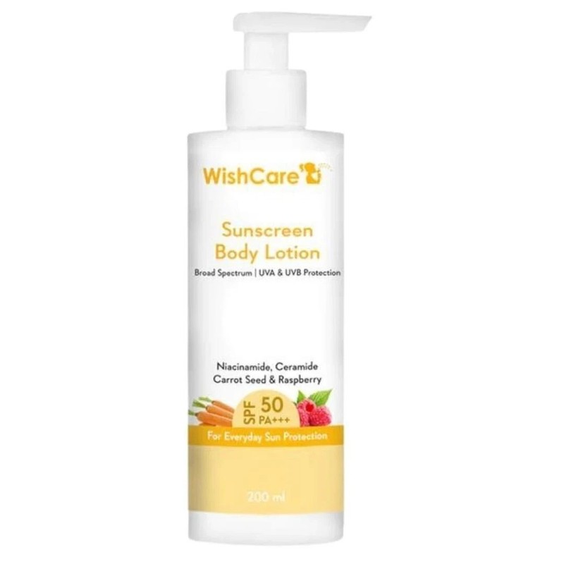 WishCare Sunscreen Body Lotion For All Skin Type with SPF 50 PA+++ | 200ml
