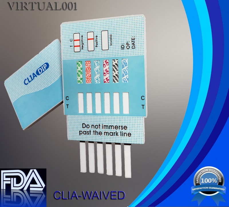 (10 Pack) 6 Panel Urine Multi-Drug Test Dip Card – FDA Free Shipping