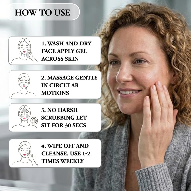 Vivo Per Lei Dead Sea Mineral Facial Peeling Gel Skin Exfoliating Facial Scrub gallery