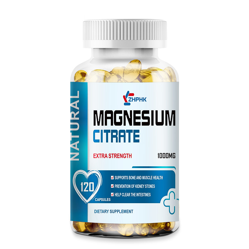 Magnesium Citrate 1000mg Capsules Highest Potency 120/240/480PCS Vegan Capsules
