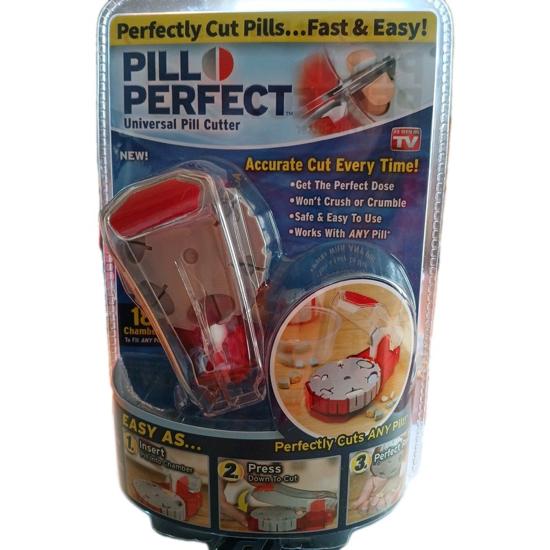 NIB Pill Perfect Universal Pill Cutter, As Seen On Tv