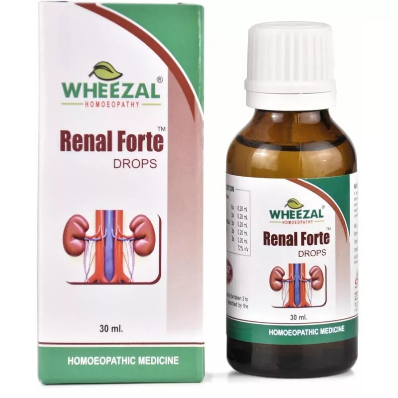 Wheezal Renal Forte Drops (30ml) Homeopathic Remedies Free Shipping World Wide