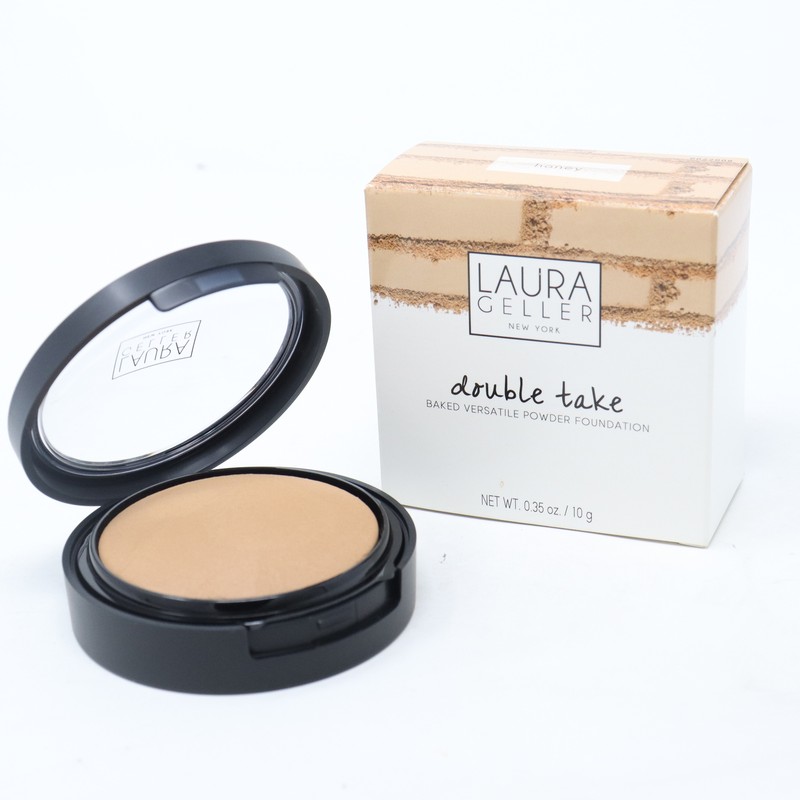 Laura Geller Double Take Baked Versatile Powder Foundation 0.35oz Honey New