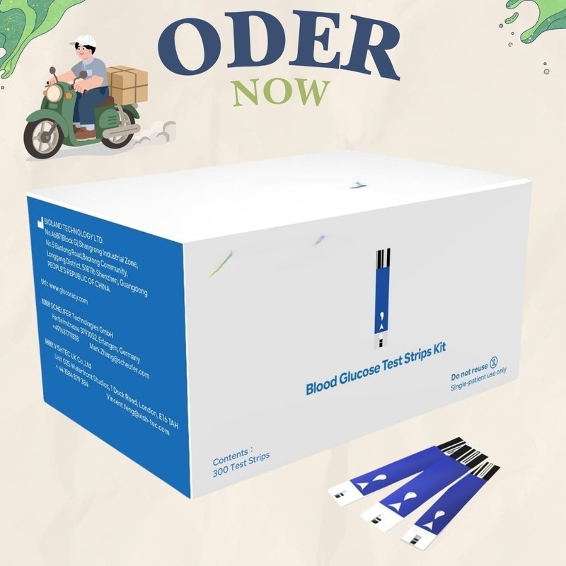 Glucoracy Blood Glucose Test Strips 300 Count for G-425 and G-425-2 Blood Sugar