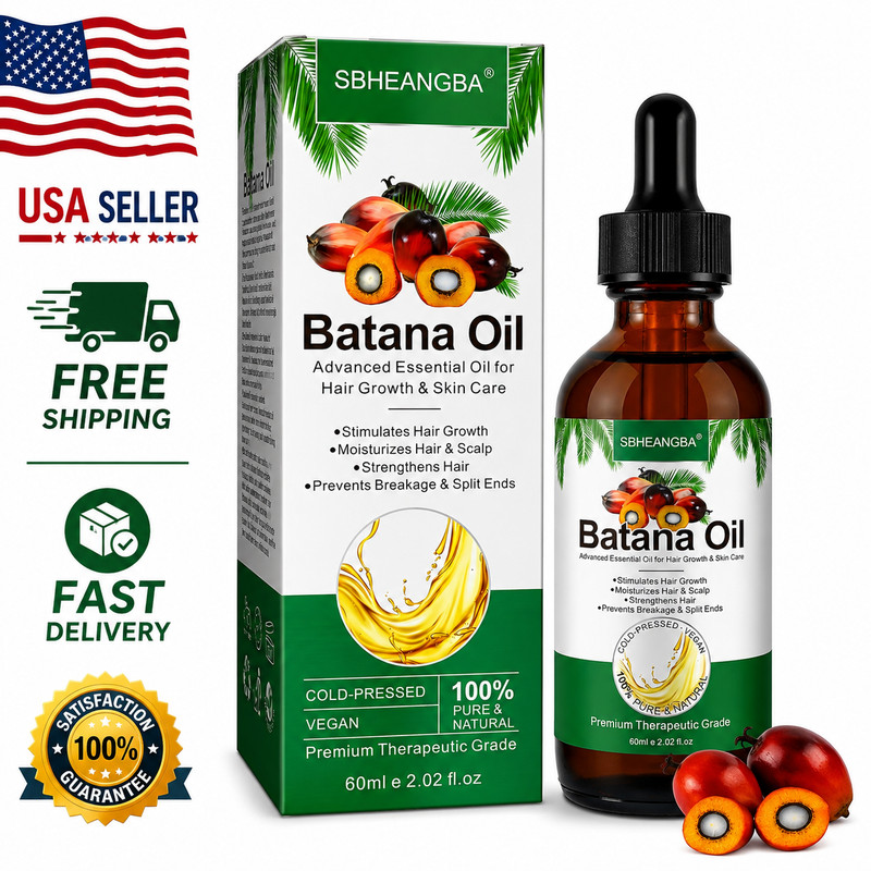 Batana Oil Hair Growth Treatment Organic Natural Scalp Care Men Women 60ml
