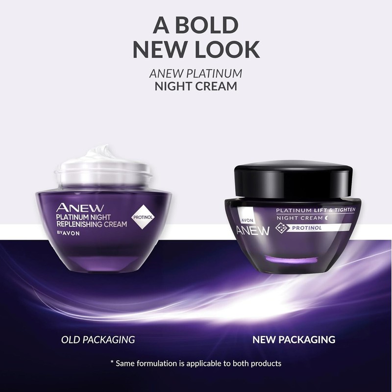 Avon Anew Platinum Lift & Tighten Night Cream with Protinol 1.7 fl oz / 50 ml gallery