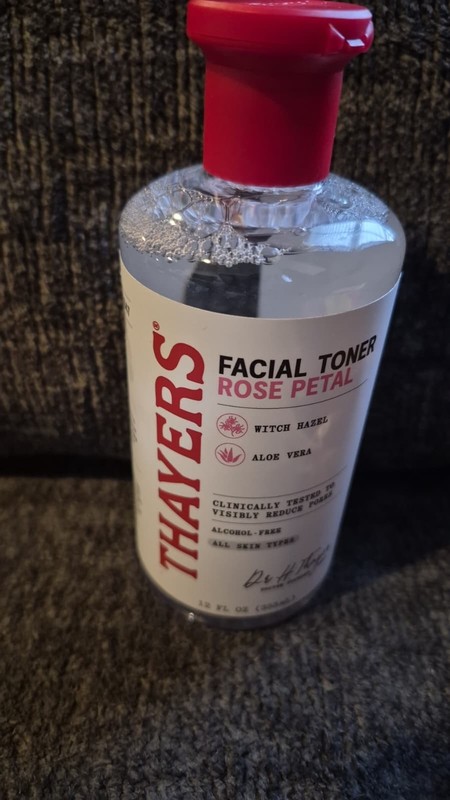THAYERS Facial Toner – Witch Hazel, Aloe Vera Formula – 12 Oz – Rose Petal