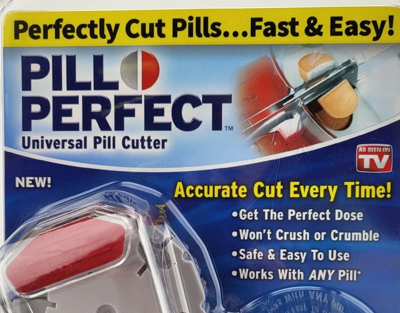 Pill Perfect Universal Cutter - Fits & Splits Any Size Pill Easy - Comfort Grip gallery