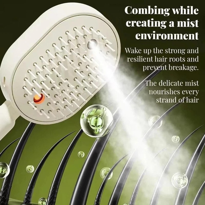 Electric Spray Air Cushion Massage Comb,Self-Cleaning Anti-Tangle Electric Brush gallery