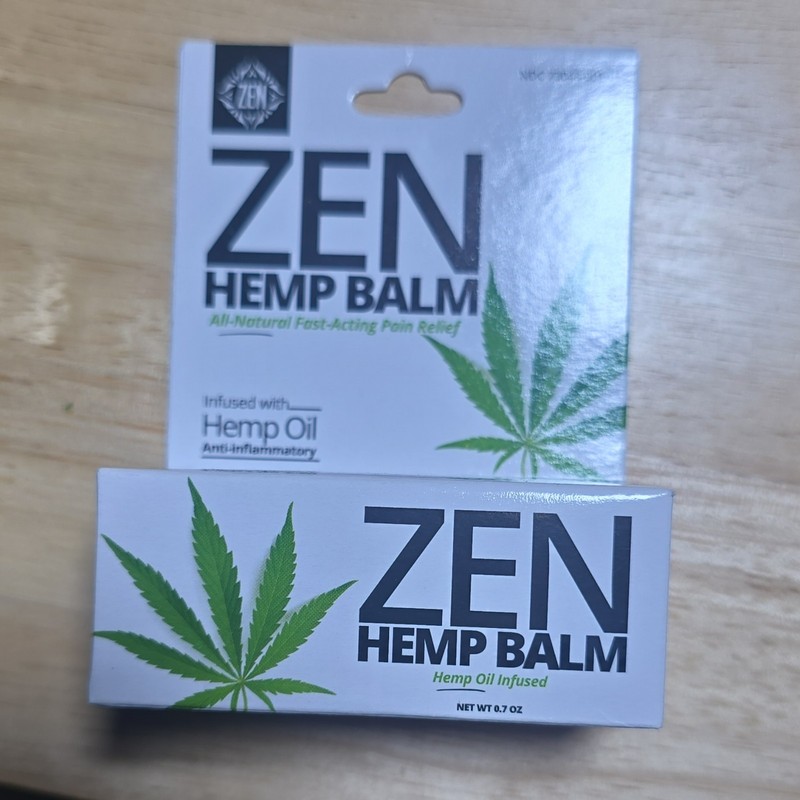 ZEN Hemp Balm Fast-Acting Pain Relief, Eucalyptus & Peppermint, 0.7 oz gallery