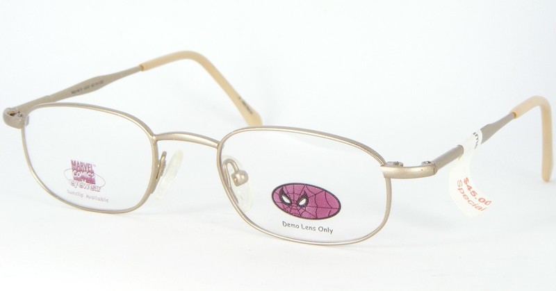 NEW Marvel Comics Kids eyewear 8 GOLD EYEGLASSES GLASSES METAL FRAME 42-19-120mm