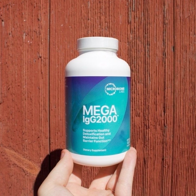 Microbiome Labs Mega IgG2000 Capsules Digestive Health (120 Capsules) NEW SEALED