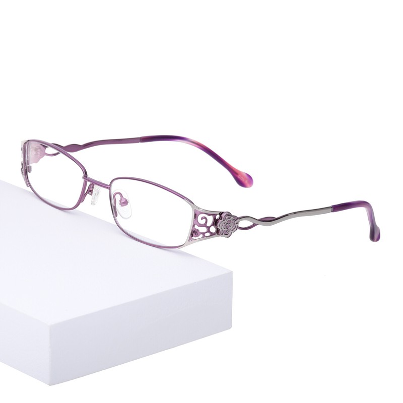 Designer Fashion Women Metal Full Rim Eyeglassses Frames Optical Eyewear RX Able