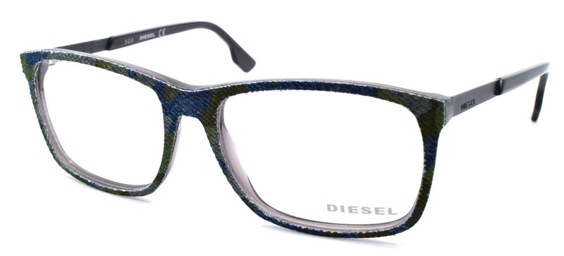 Diesel DL5166 003 Men’s Eyeglasses Frames 55-16-145 Spotted Denim / Grey
