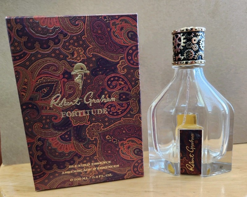 Robert Graham Fortitude EMPTY used BOTTLE & original box of Blended Essence