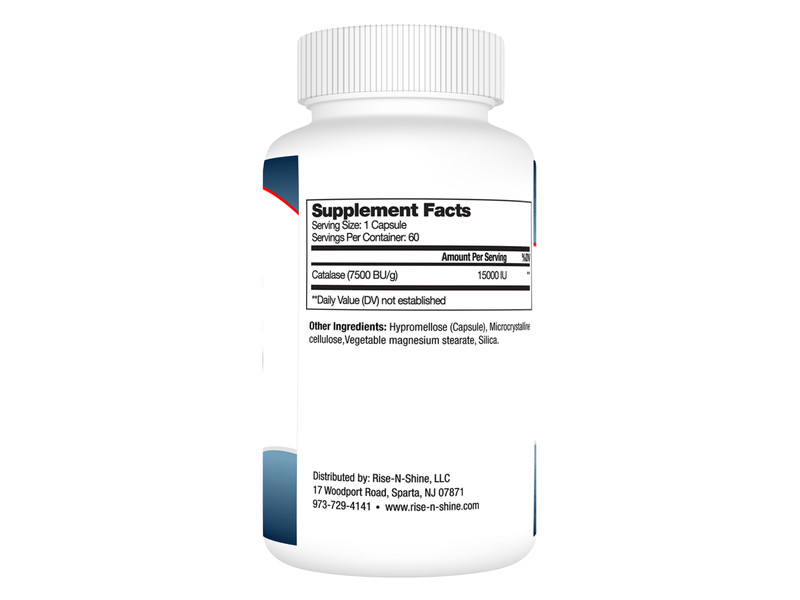 Catalase 15,000 - 60 Day Supply by Rise-N-Shine - Buy 2 Get 1 FREE 3 Pack gallery