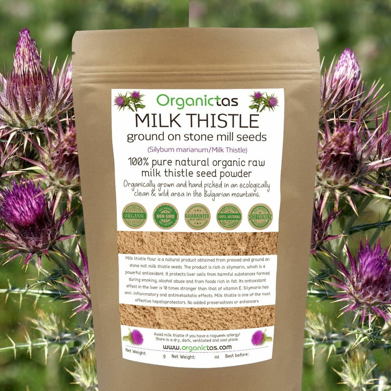 Organic Milk Thistle Seed Powder Natural Antioxidant Silybum Marianum gallery