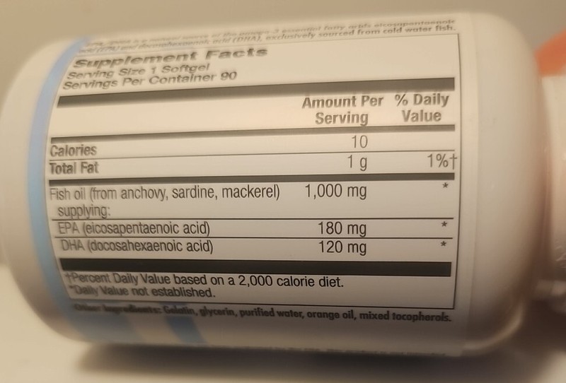 Nutra Biogenesis EPA(180mg)/DHA (120mg) 1000mg fishoil 90 Capsules gallery