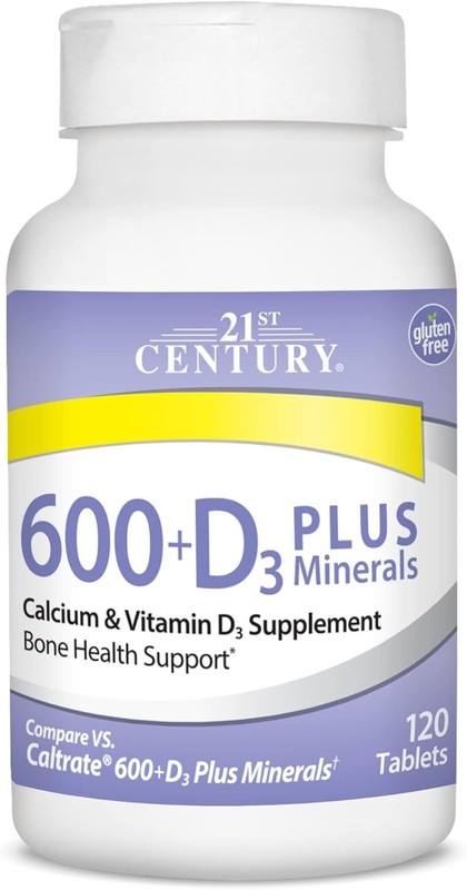 Economy Calcium Supplement - 120 Caplets with Vitamin D3 & Essential Minerals gallery