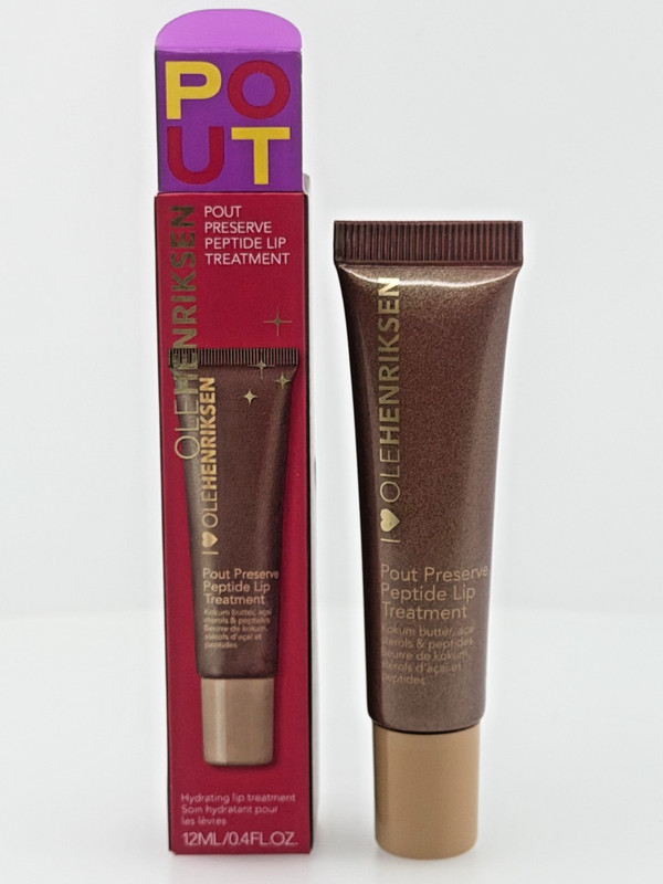 Ole Henriksen Pout Preserve Peptide Lip Treatment Cocoa Creme Glimmer 12mL 0.4oz