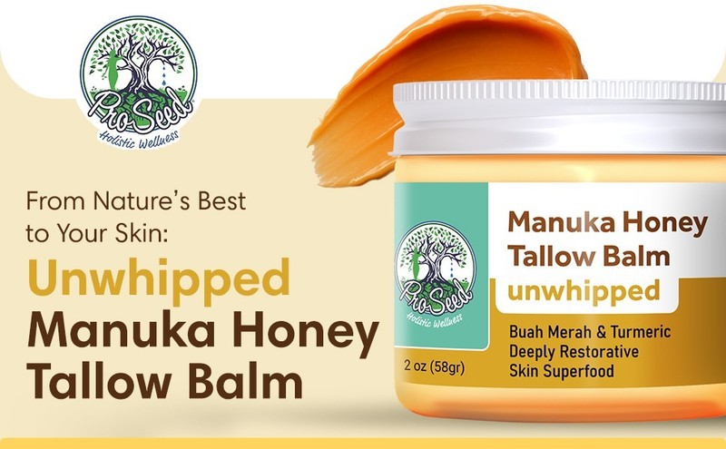Manuka Honey Frankincense Tallow Balm, Handmade Grass-Fed Beef Tallow, Hydrating gallery