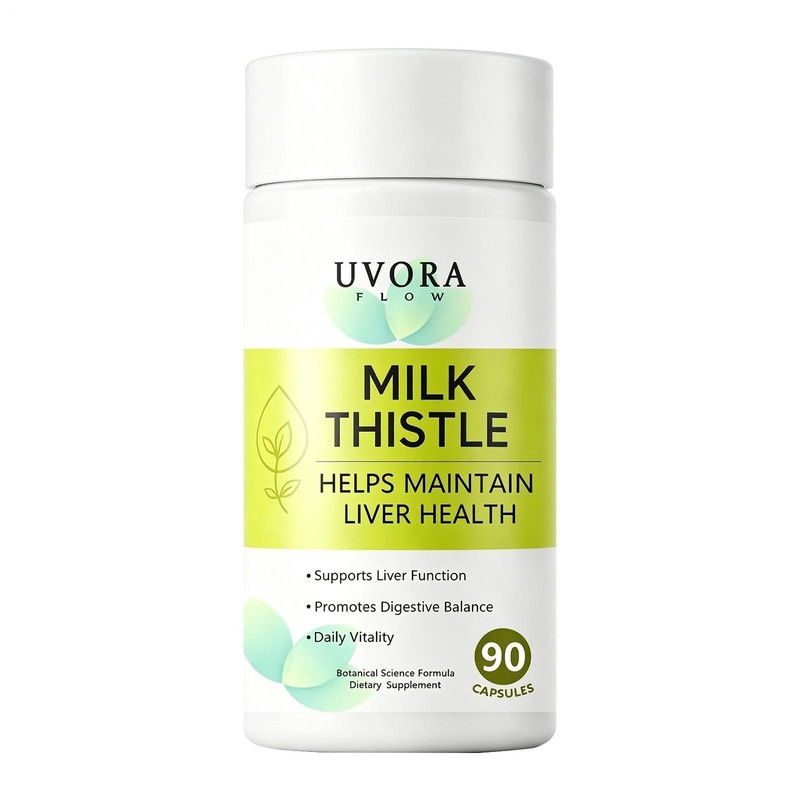 Sealed Uvora Milk Thistle, Liver Health Vitality Supplement 90 Caps