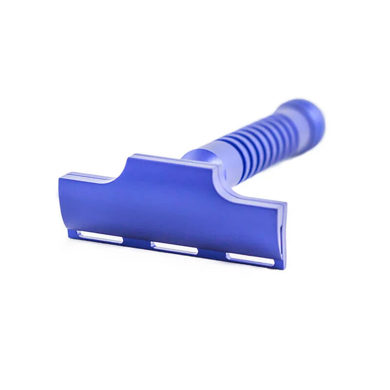 RazoRock BLACK SILVER ELECTRIC BLUE HAWK Single Edge Razor For SE Artist Club gallery