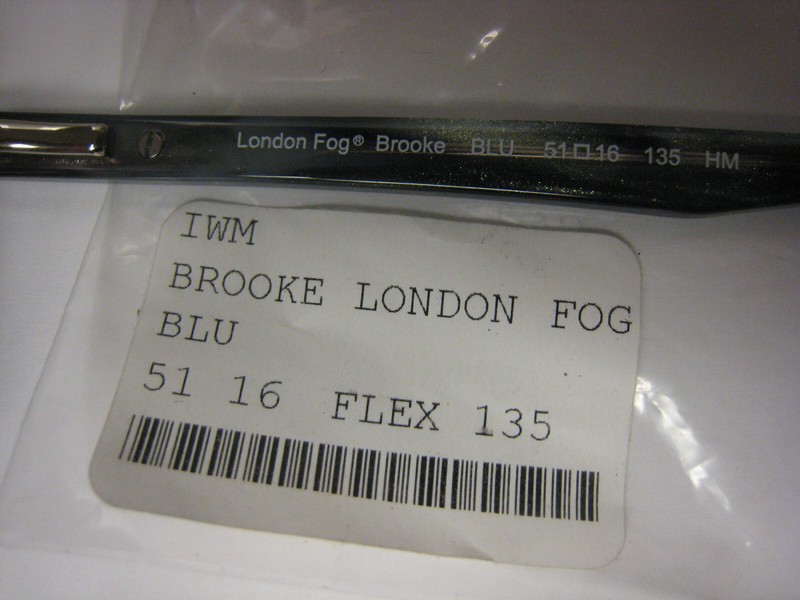 NEW London Fog BROOKE BLUE 51- 16-135 mm Eyeglass Frame & Generic Case gallery