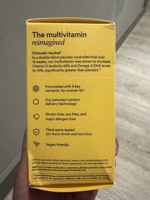New Ritual Essential Multivitamin for Women 18+ Vegan Capsules Mint 60ct Non-GMO gallery